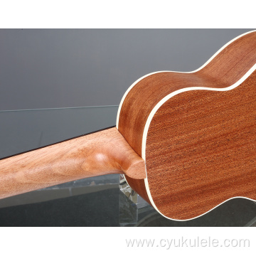 Custom lettering rosewood ukulele